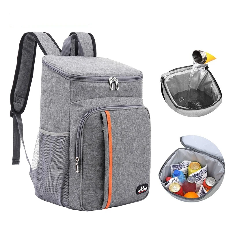 18L Portable Thermal Lunch Bag Food Box Durable Waterproof Cooler Ice Insulated Case Camping Oxford Dinner Backpacks Icebox